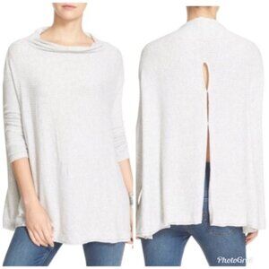 Free People | Lover Ribbed Split Back Pullover